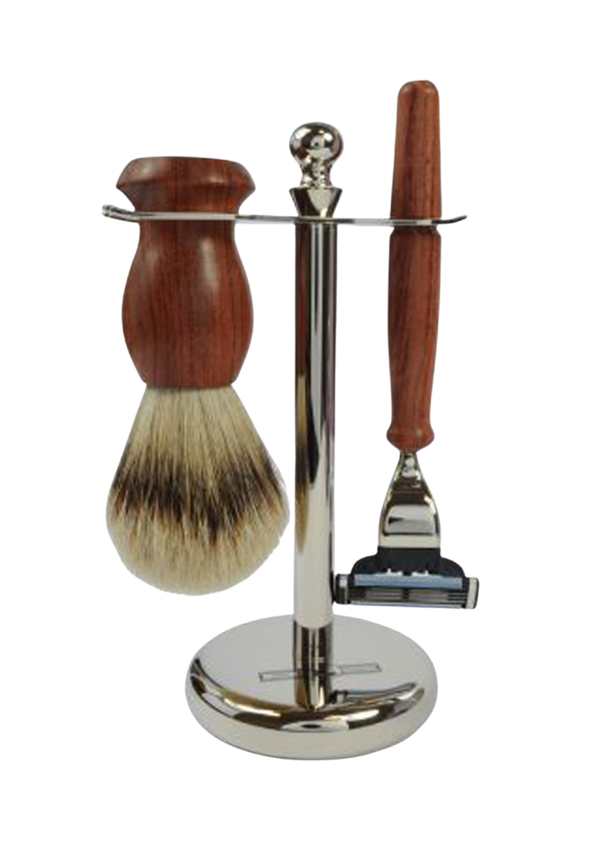 Golddachs Rasierset Rosenholz MACH3