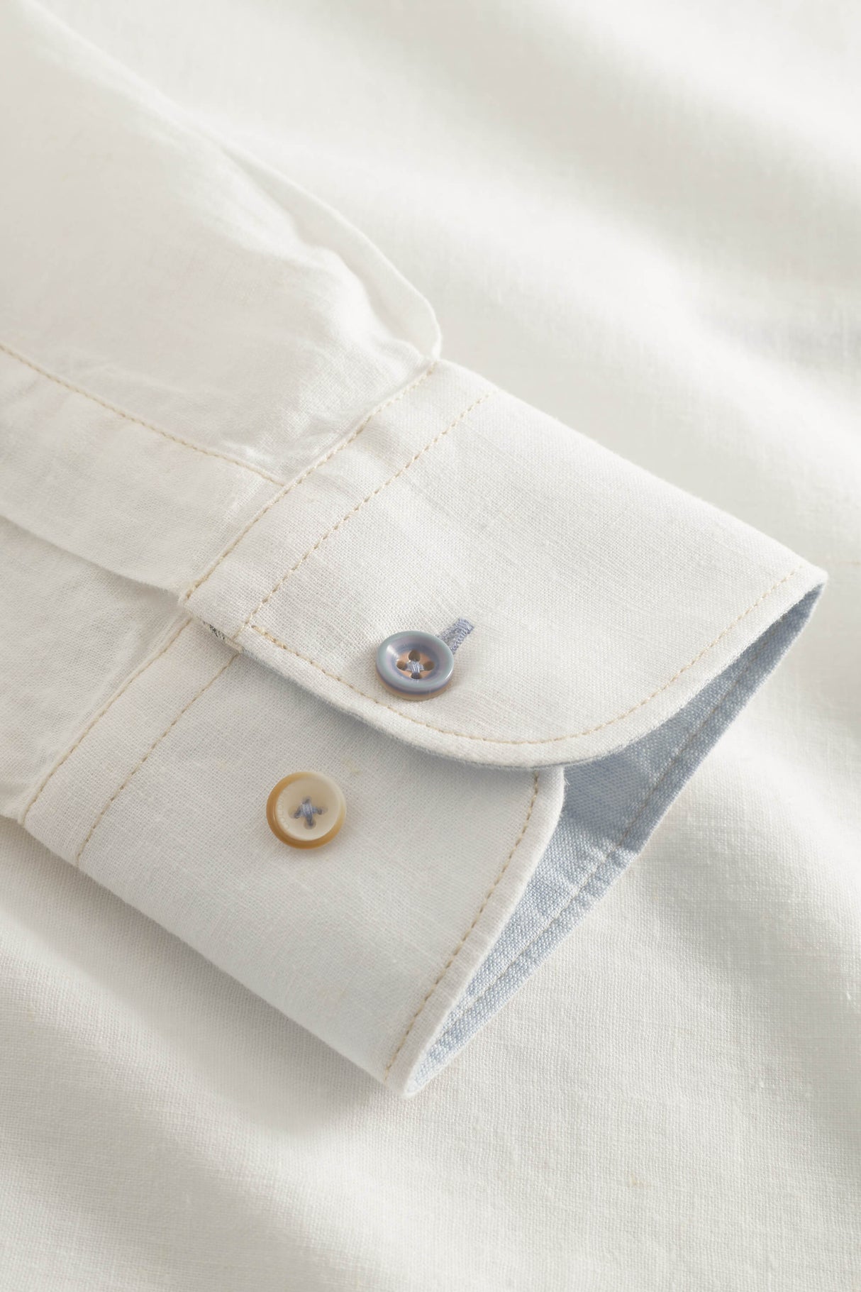 Hemd Leinen Blend - White von Colours & Sons - Hemd