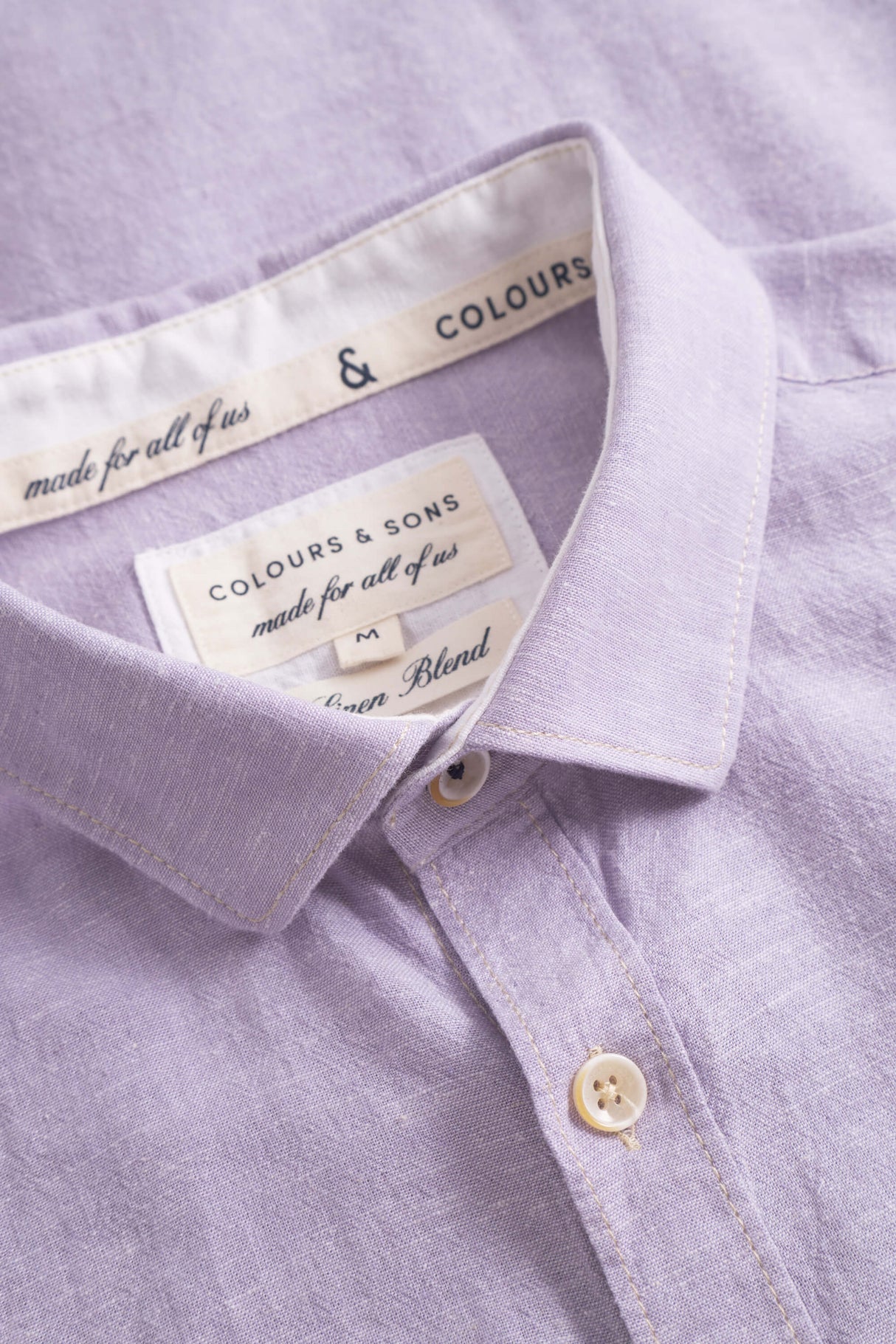 Hemd Leinen Blend - Orchid von Colours & Sons - Hemd