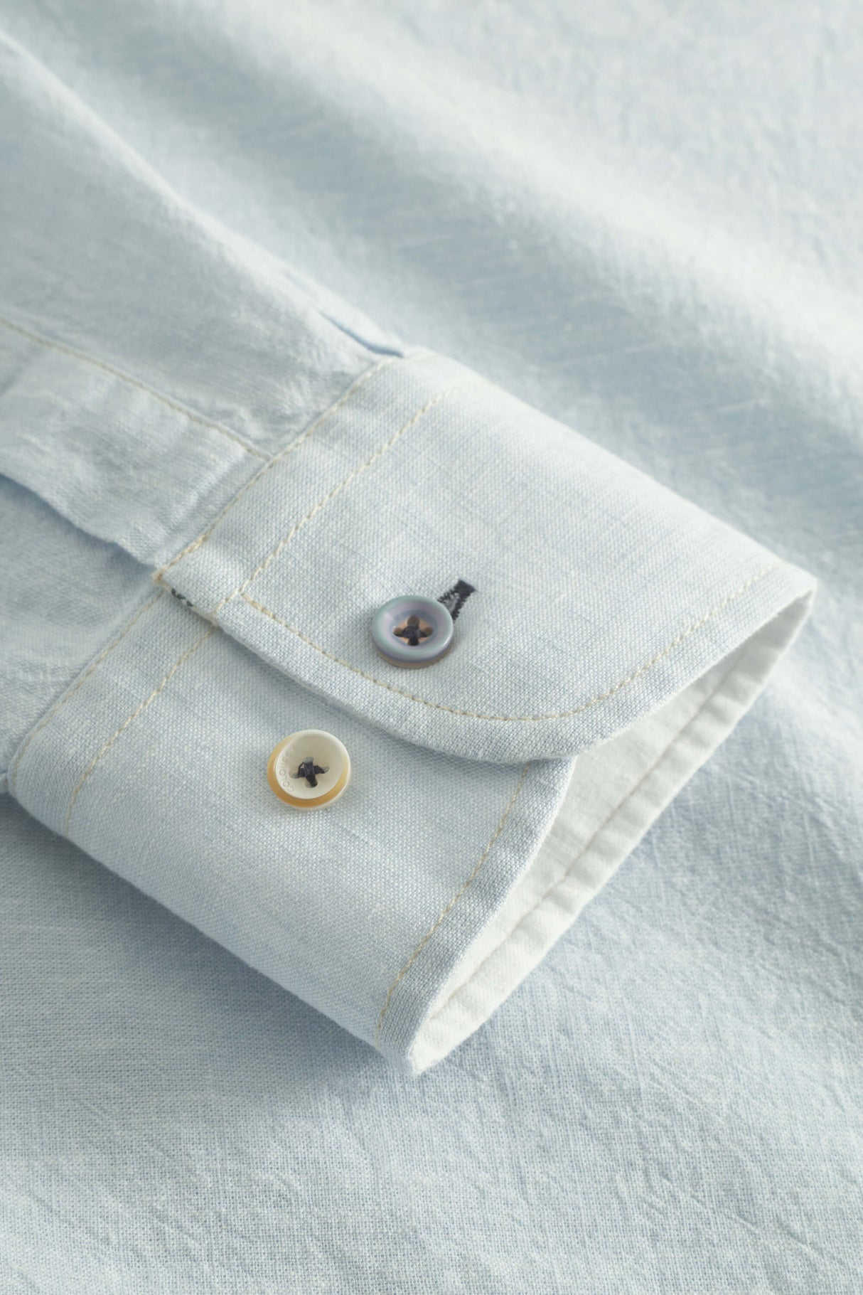 Hemd Leinen Blend - Sky von Colours & Sons - Hemd