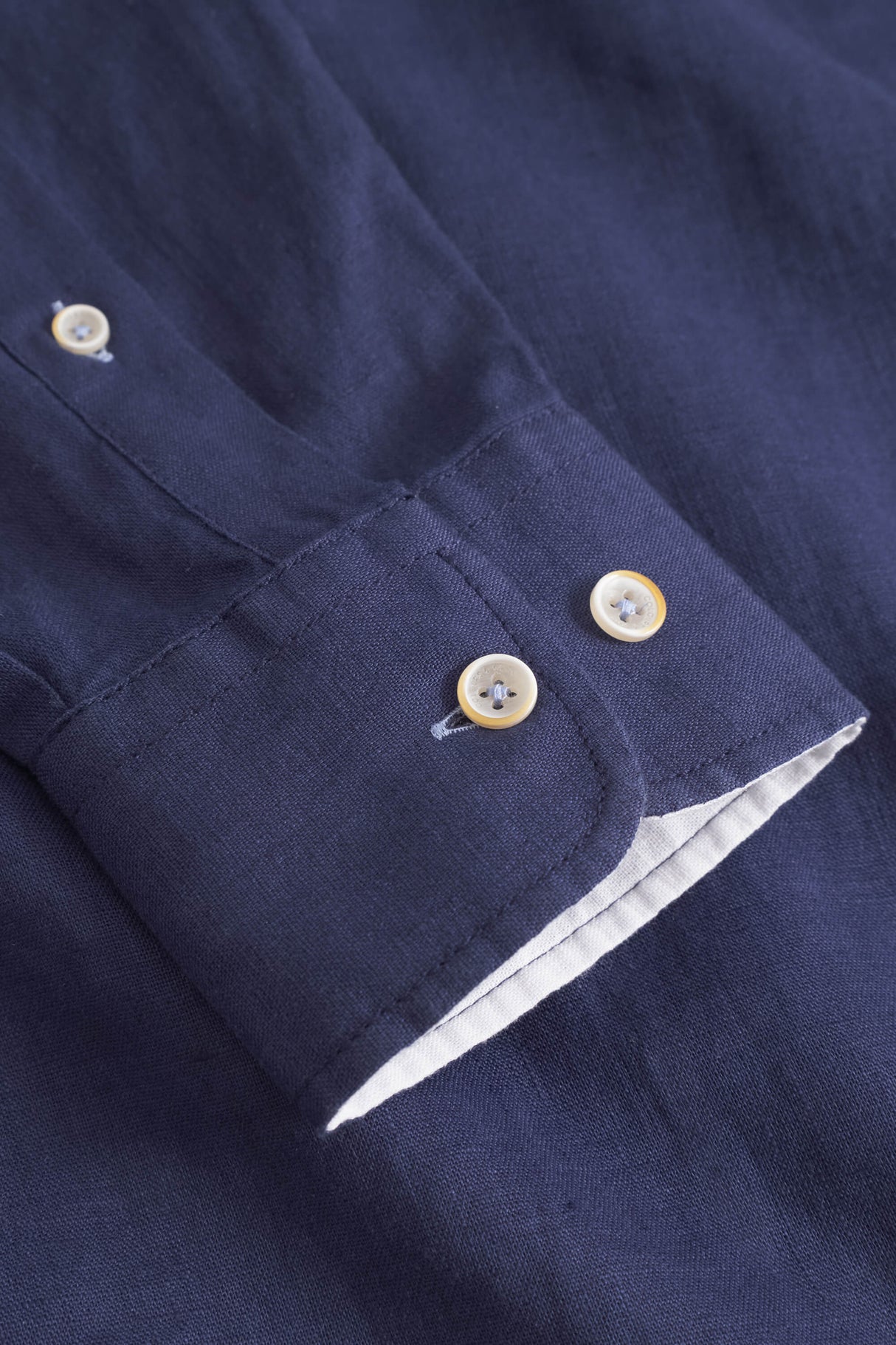 Hemd Leinen Blend - Navy von Colours & Sons - Hemd