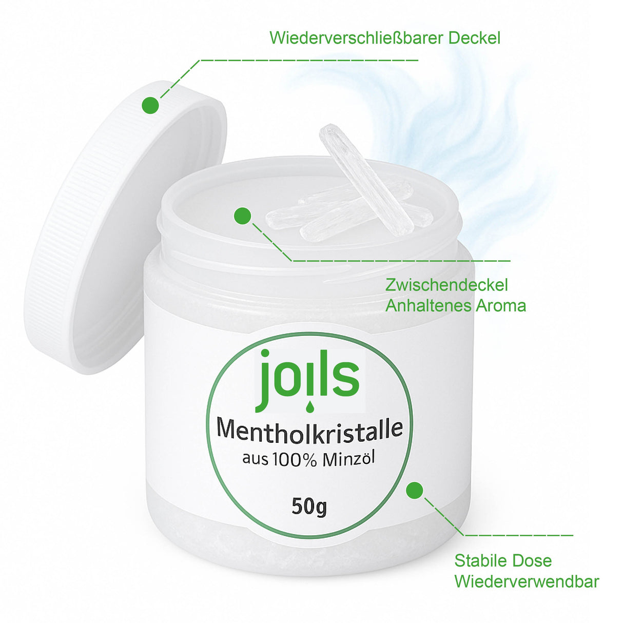 Sauna-Mentholkristalle aus 100% Minzöl | naturrein