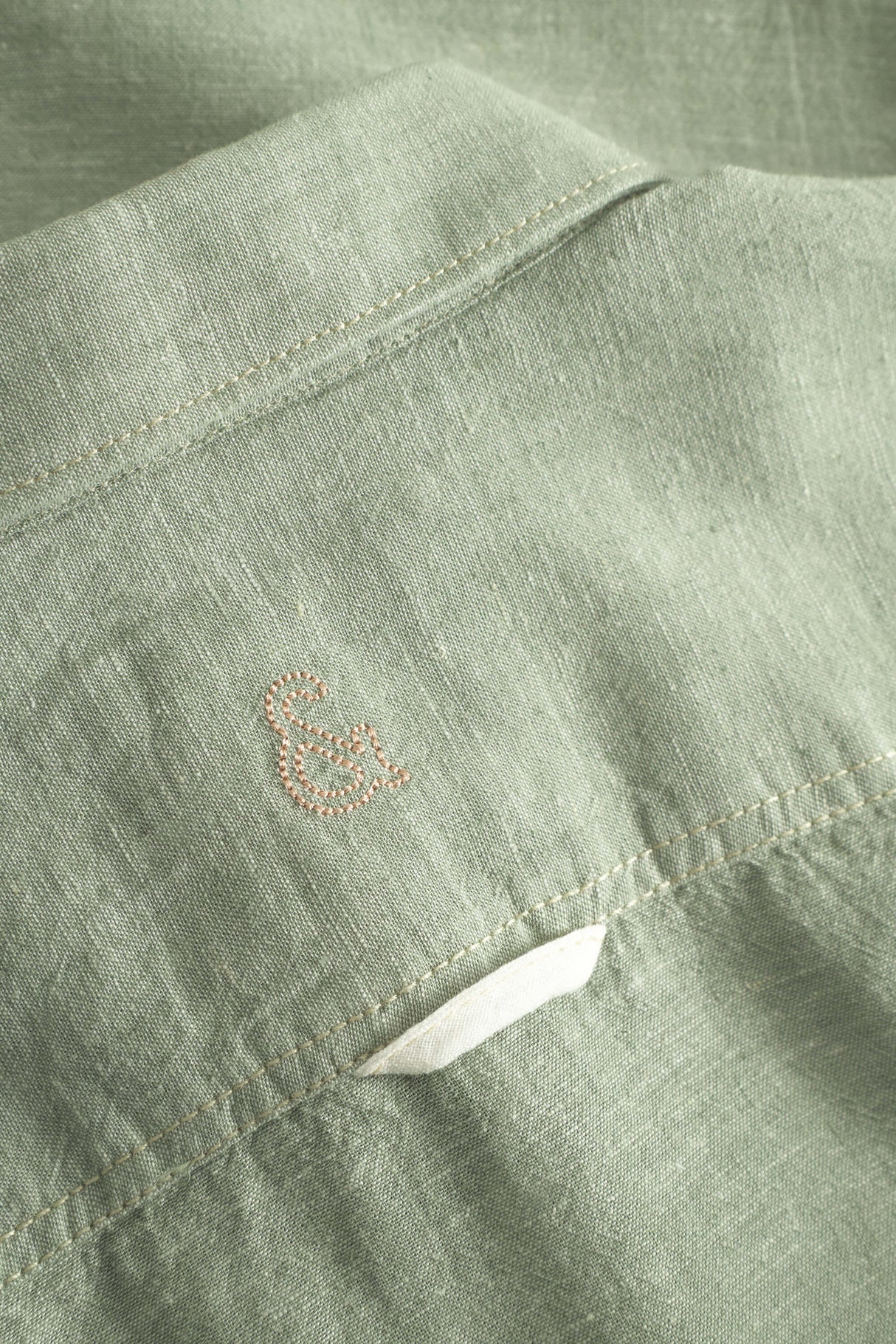 Hemd Leinen Blend - Wasabi von Colours & Sons - Hemd