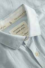 Hemd Leinen Blend - Sky von Colours & Sons - Hemd
