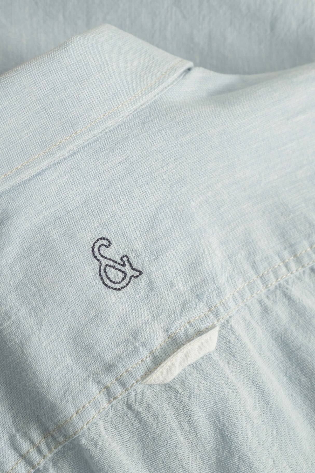 Hemd Leinen Blend - Sky von Colours & Sons - Hemd
