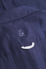 Hemd Leinen Blend - Navy von Colours & Sons - Hemd