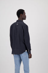 Hemd Leinen Blend - Anthracite von Colours & Sons - Hemd