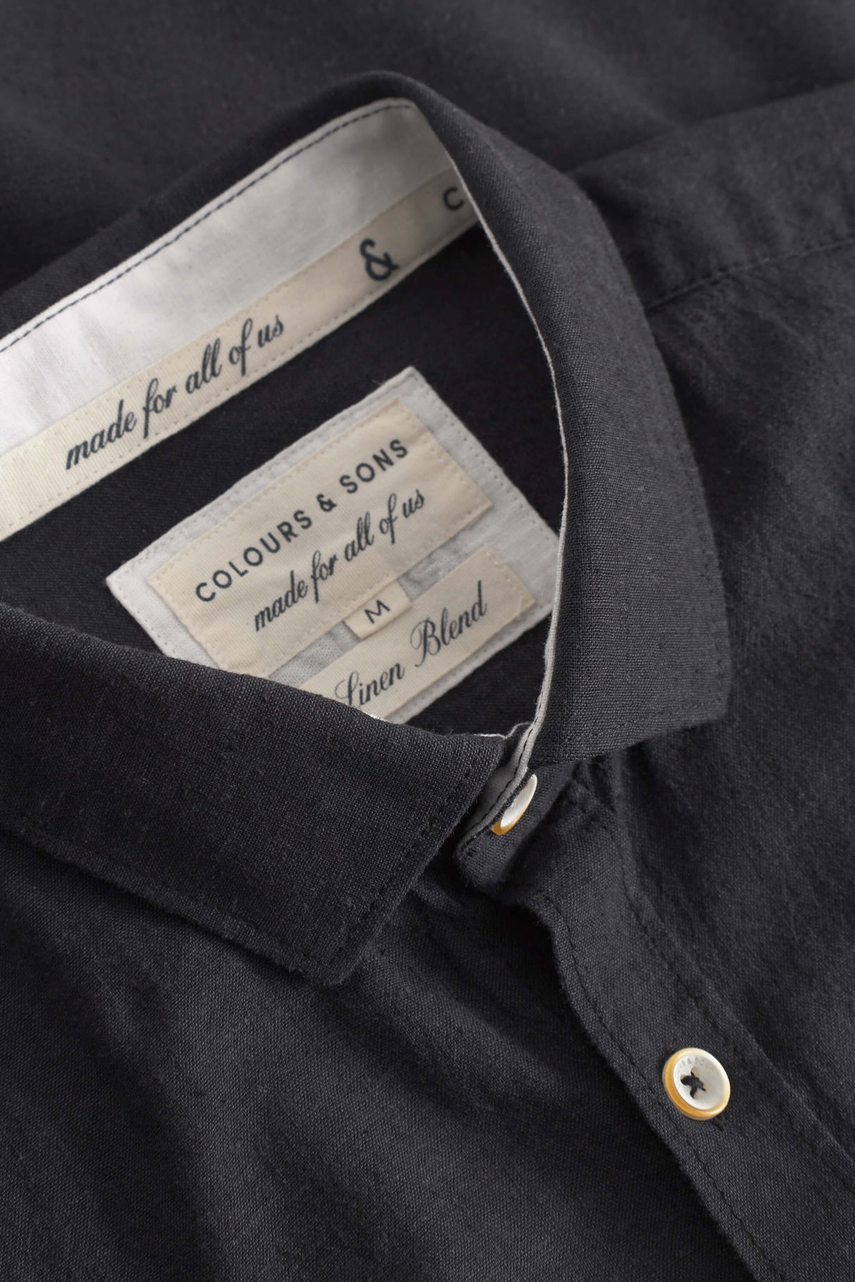 Hemd Leinen Blend - Anthracite von Colours & Sons - Hemd