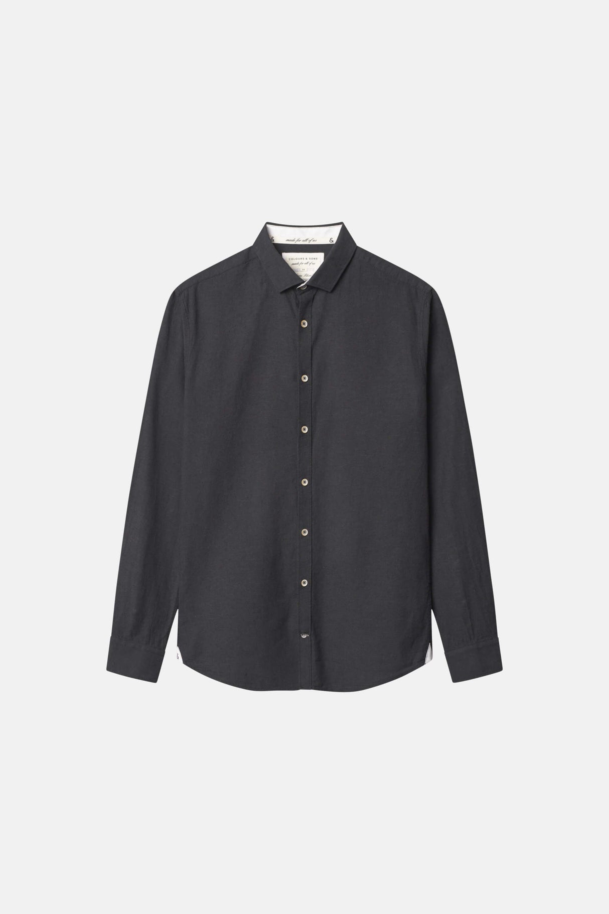 Hemd Leinen Blend - Anthracite von Colours & Sons - Hemd