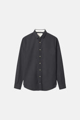 Hemd Leinen Blend - Anthracite von Colours & Sons - Hemd