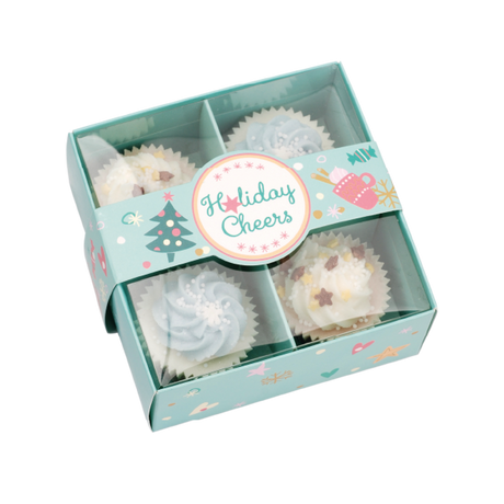 Badefee Badepralinen 4er Geschenkset Holiday Cheers
