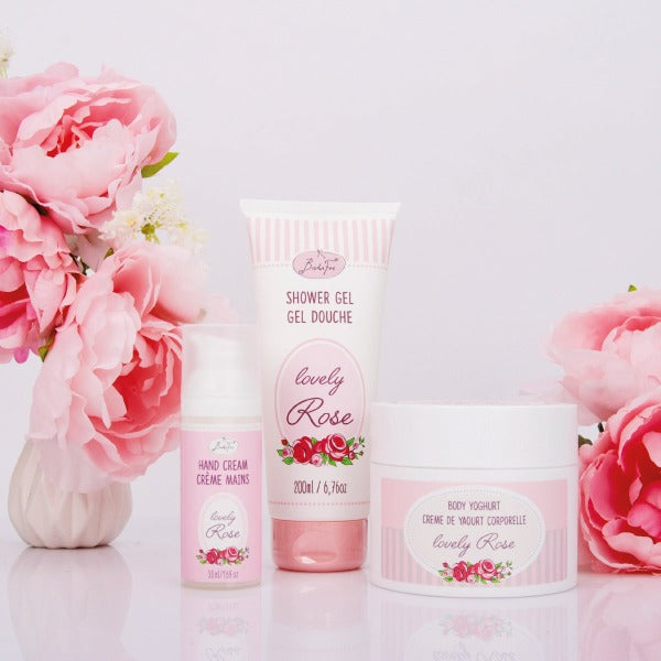 Badefee Geschenkset Joghurt Line Lovely Rose