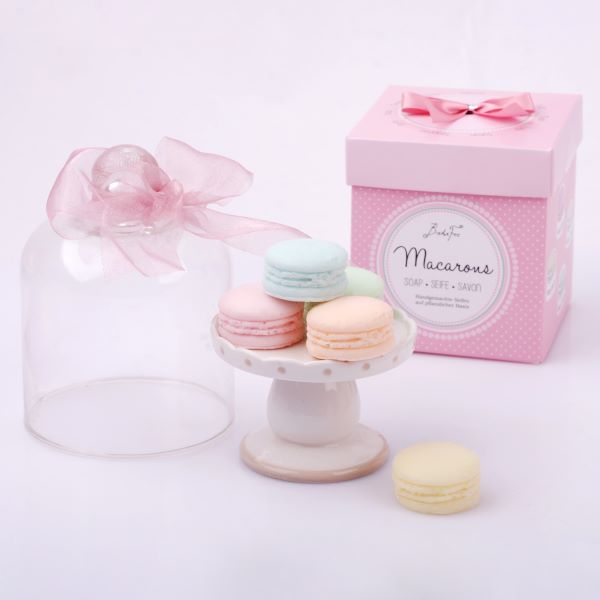 Badefee Macaronseife Geschenkset