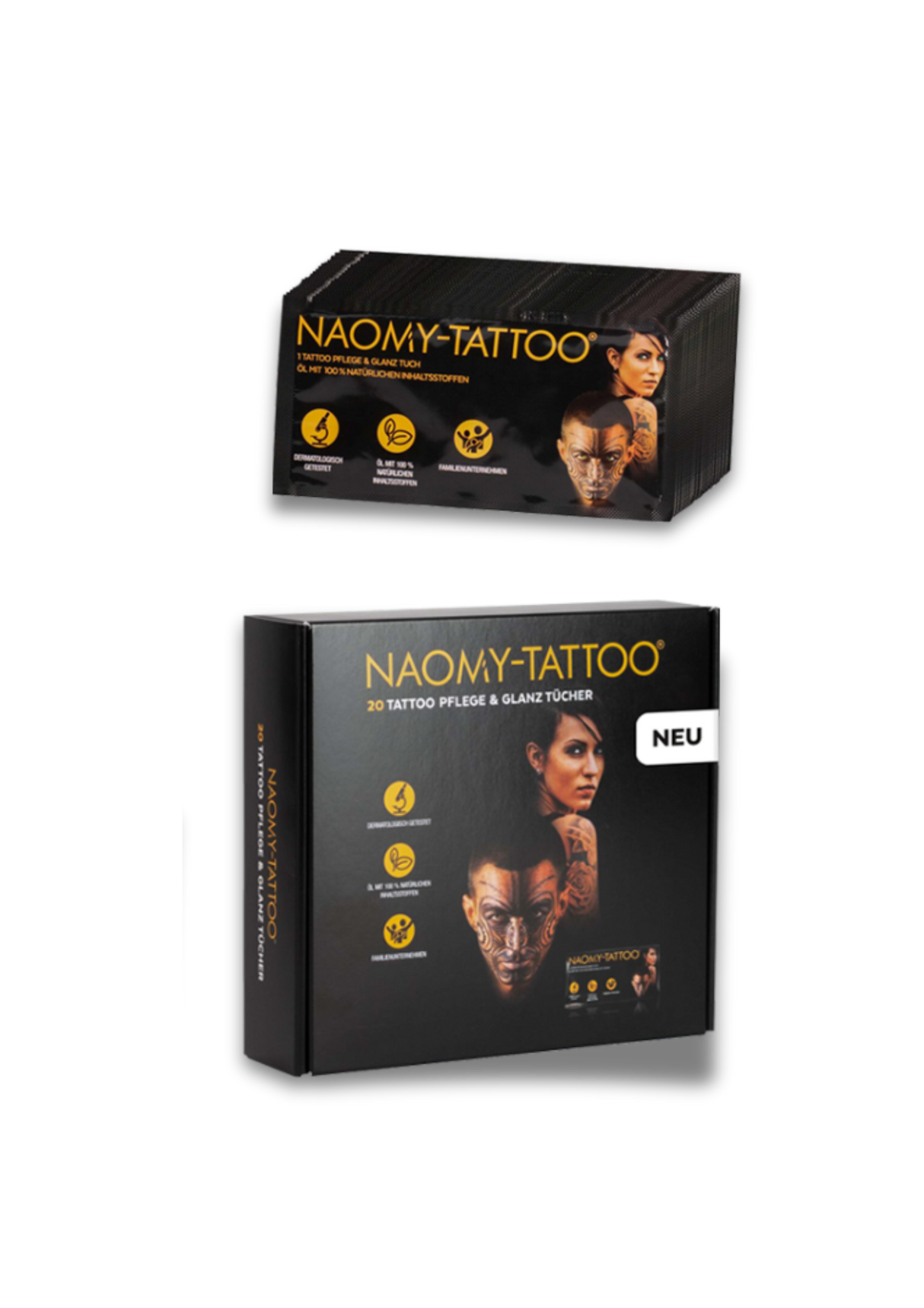 Naomy Tattoo 20 Pflegetücher