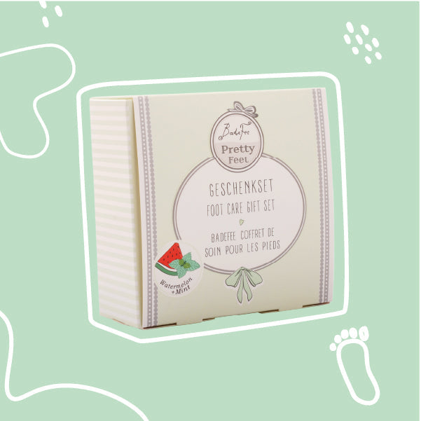 Badefee Geschenkset Pretty Feet "Wassermelone-Minze"