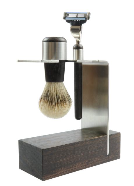 Golddachs Geschenkset Wenge Rasierset MACH3